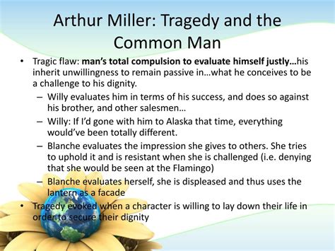 The Nature of Tragedy in Arthur Miller