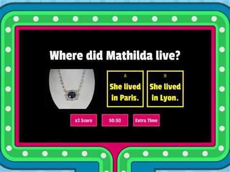 The Necklace - Gameshow quiz