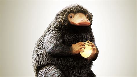 The Niffler in "Fantastic Beasts and Where to Find Them"