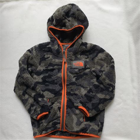 The North Face Camouflage Fleece Jacket Size YOUTH S/P 7/8