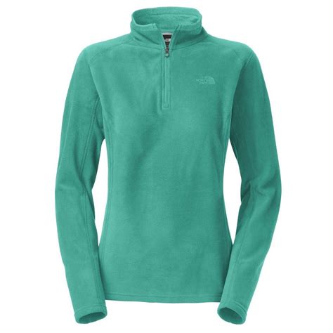 The North Face Ladies Fleece Quarter Zip Top Size L eBay