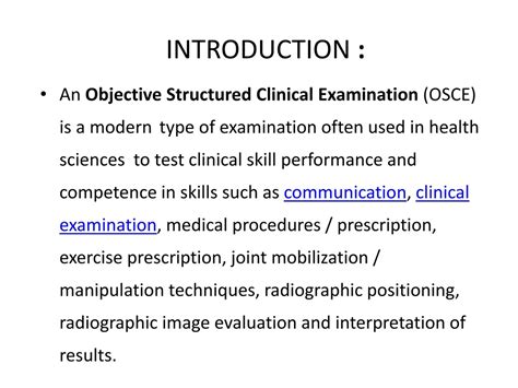 The Objective Structured Clinical Examination (OSCE): AMEE