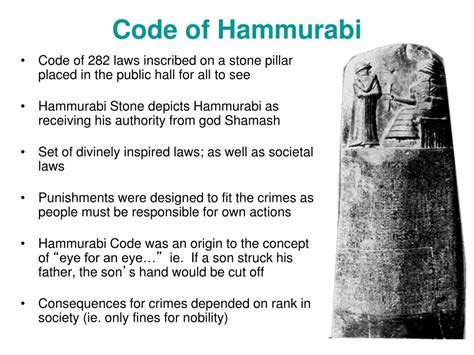 The Old Testament: The Code Of Hammurabi Law - 805 Words