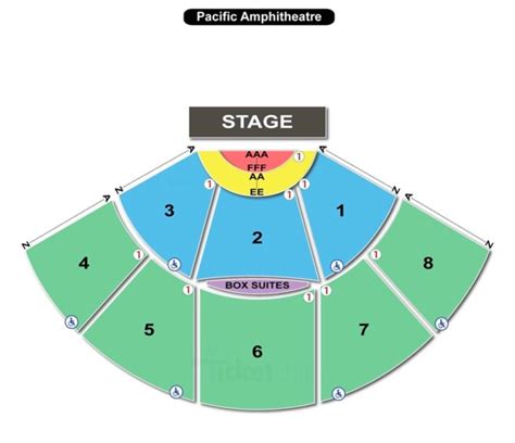 The Pacific Amphitheatre Seating Chart