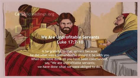 The Parable of the Unprofitable Servant (Luke 17:1-10)