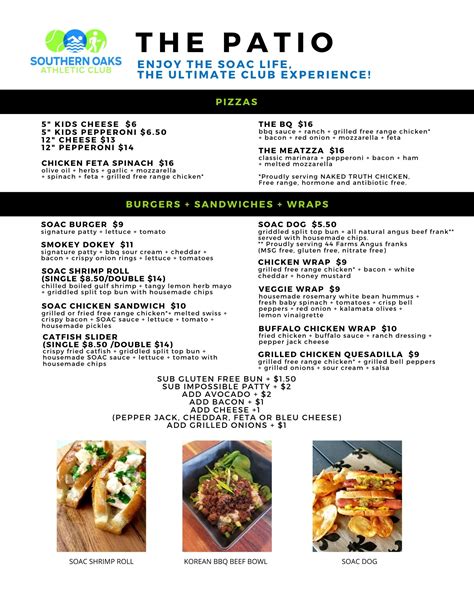 The Patio Menu with Prices [Updated 2024] - Menucave