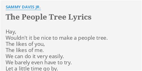 The People Tree Lyrics by N.A.S.A. - streetdirectory.com