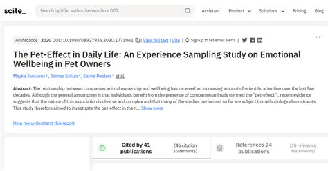 The Pet-Effect in Daily Life: An Experience Sampling Study on Emotional .