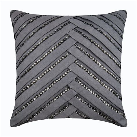 The Pillow Collection Throw Pillow Grey 18 x 18