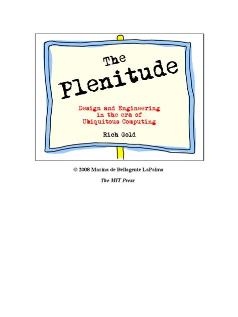 The Plenitude A Companion