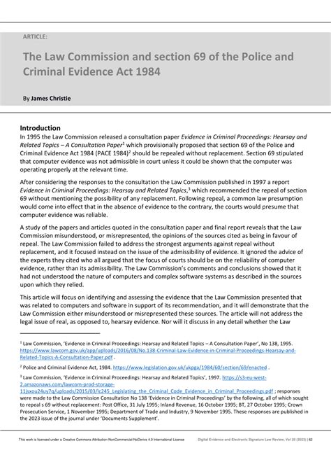 The Police and Criminal Evidence Act 1984 (Application to …