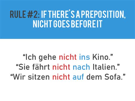 The Position of "nicht" in German - The One Basic Rule - Your …