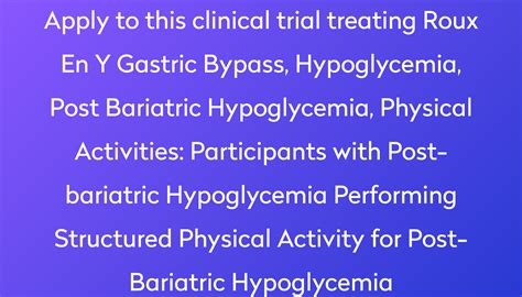 The Post-Bariatric Hypoglycemia and Hypoglycemia Clinic