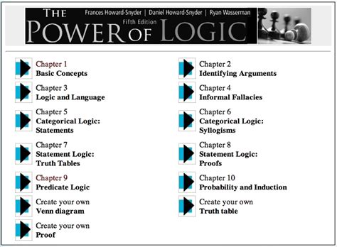 The Power Of Logic 5Th Edition Answer Key
