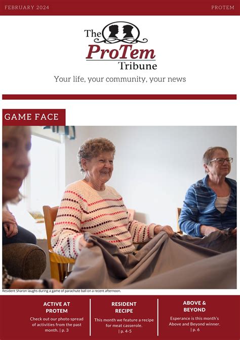 The ProTem Tribune by AndrewsSeniorCare - Issuu