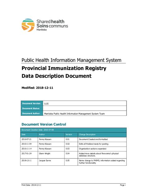 The Public Health Information Management System (PHIMS)