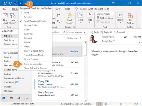 The Quick Access Toolbar CustomGuide