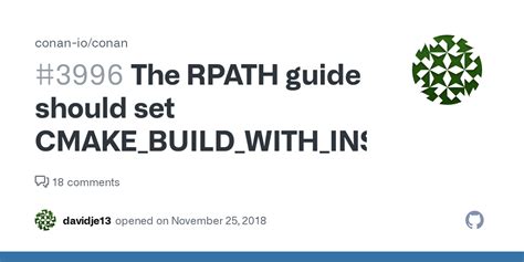 The RPATH guide should set …