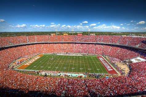 The Red River Rivalry will kick off before noon from the Cotton Bowl