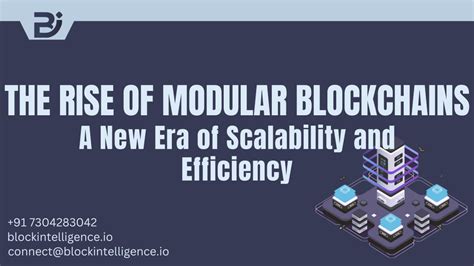 The Rise of Modular Blockchains: A New Scalability Paradigm