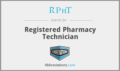 The Road to Becoming a Registered Pharmacy Technician (RPhT)