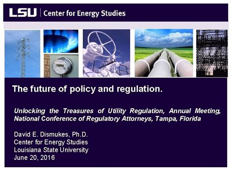 The Role of Regulation in Unlocking Utility
