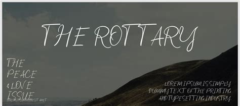 The Rottary: Free Font Download MaisFontes