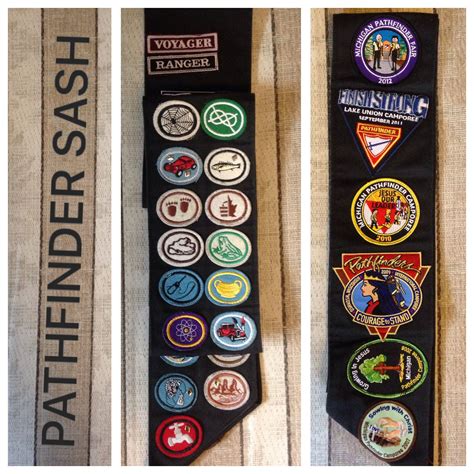 The SASH is part of the "Full Dress" or "Class A" Pathfinder uniform