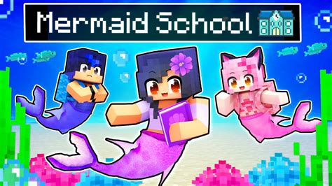 The SECRET MERMAID School in Minecraft! - YouTube