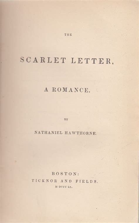 The Scarlet Letter A Romance By Hawthorne Lupton Publish …