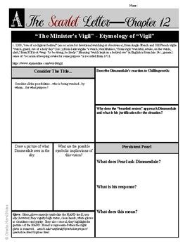 The Scarlet Letter Chapter 12 Summary & Analysis LitCharts