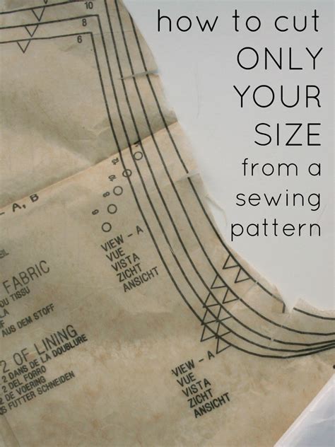 The Sewing Pattern Tutorials 15 How to cut out sewing patterns and