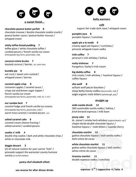 The Shark on the Harbor Restaurant Ocean City, MD 21842 - Menu, …