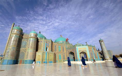 The Shrine of Hazrat Ali, also known as the Blue Mosque, is a …