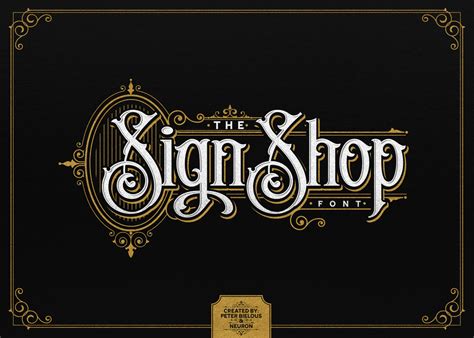 The Sign Shop Font Fonts ~ Creative Market