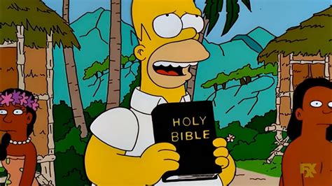 The Simpsons - Homer Explains Religion - YouTube