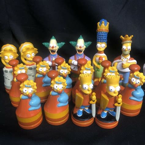 The Simpsons 3D Chess Pieces - 1992 eBay