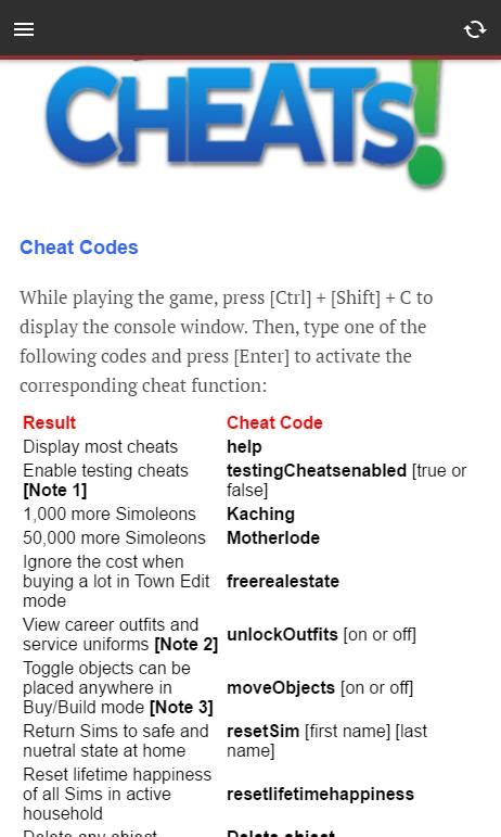 The Sims 3 Cheat Codes and Secrets for PC and Mac - LiveAbout