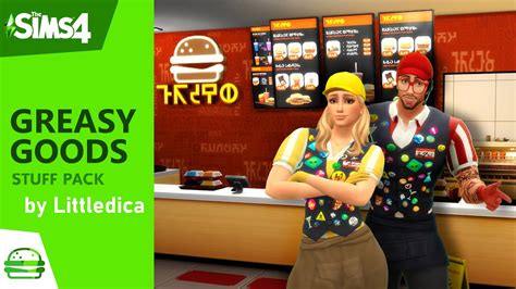 The Sims 4 Greasy Goods CC Stuff Pack by LittleDica