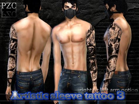 The Sims Resource - Artistic Sleeve Tattoo