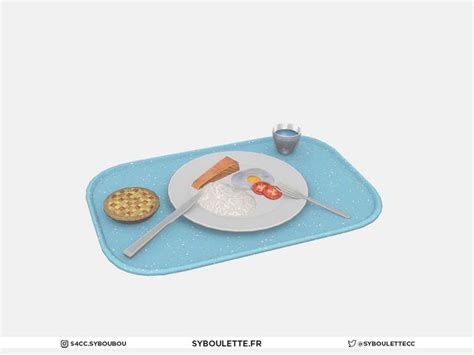 The Sims Resource - Highschool Cafeteria - Tray with food