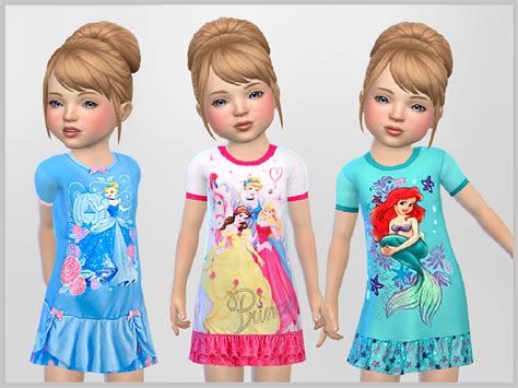 The Sims Resource - Toddler Princess Nighties