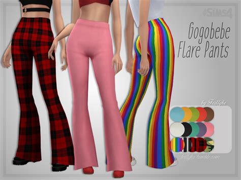 The Sims Resource - Trillyke - Gogobebe Flare Pants