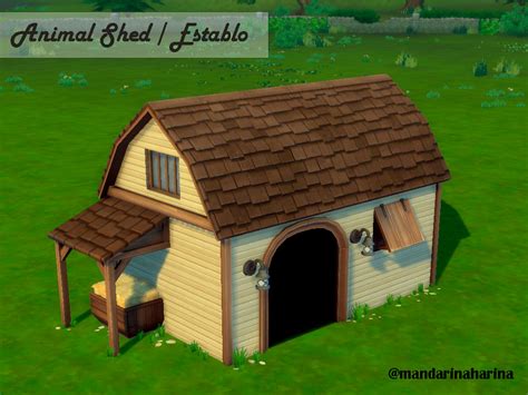 The Sims Resource - WOODEN ANIMAL SHED