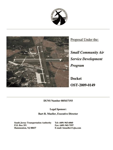 The Small Community Air Service Development Program