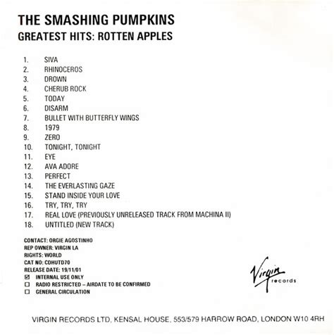 The Smashing Pumpkins - Greatest Hits - Rotten Apples by The …