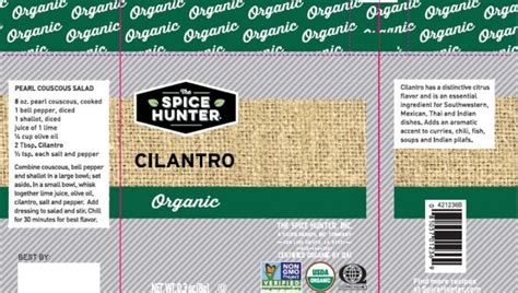 The Spice Hunter Products recalled in 31 states due to Salmonella