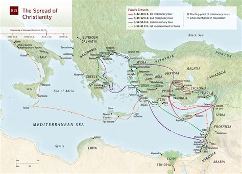 The Spread of Christianity (Map) NWT - JW.ORG