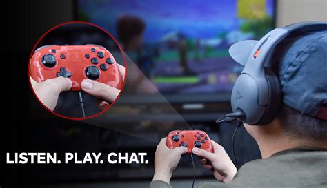 The Switch is getting its first controller that supports in game chat 