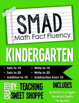 The Teaching Sweet Shoppe! SMAD! Math Fact Fluency Program Launch